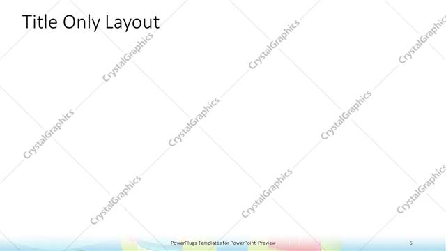 Title Only presentation slide layout