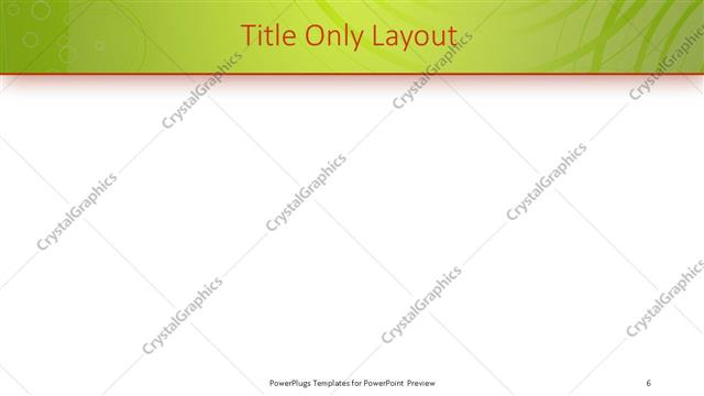 Title Only presentation slide layout