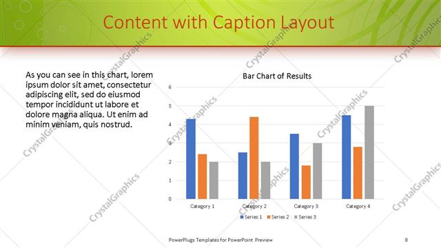 Content with Caption presentation slide layout