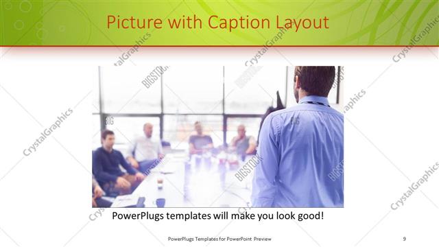 Picture with Caption presentation slide layout