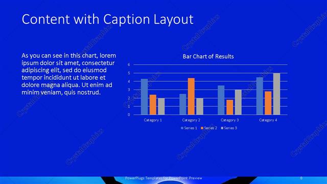 Content with Caption presentation slide layout