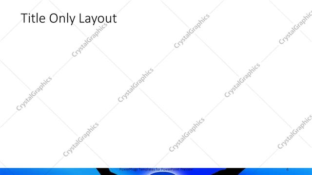 Title Only presentation slide layout