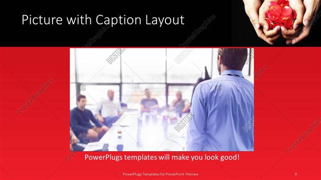 Picture with Caption presentation slide layout