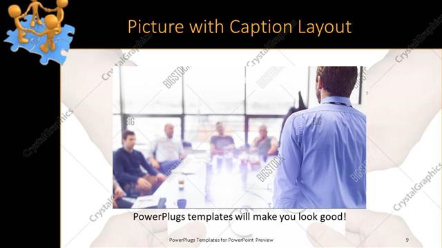 Picture with Caption presentation slide layout