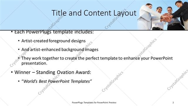Title and Content presentation slide layout