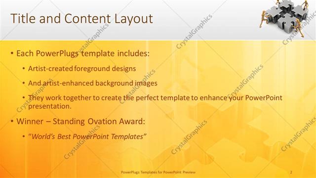 Title and Content presentation slide layout