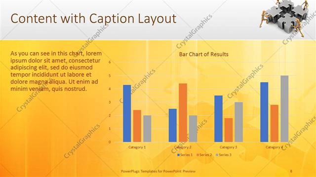 Content with Caption presentation slide layout