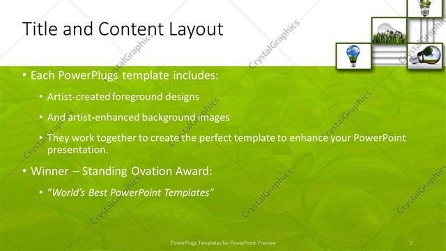 Title and Content presentation slide layout
