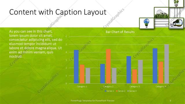 Content with Caption presentation slide layout