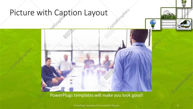 Picture with Caption presentation slide layout