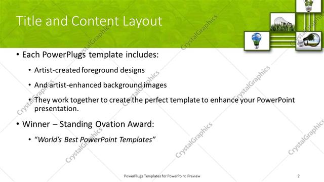 Title and Content presentation slide layout