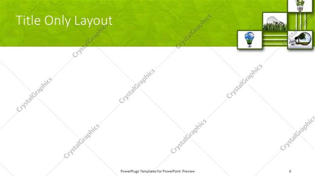 Title Only presentation slide layout