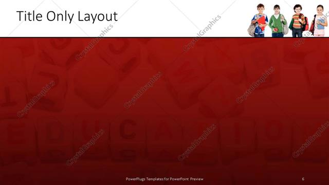 Title Only presentation slide layout