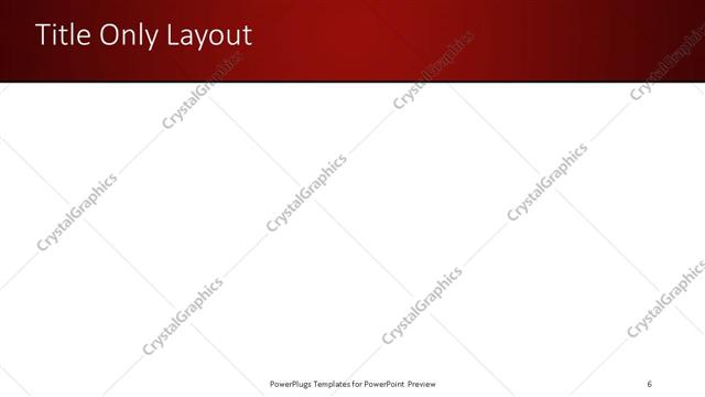 Title Only presentation slide layout