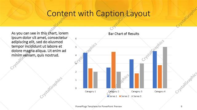 Content with Caption presentation slide layout