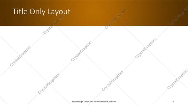 Title Only presentation slide layout