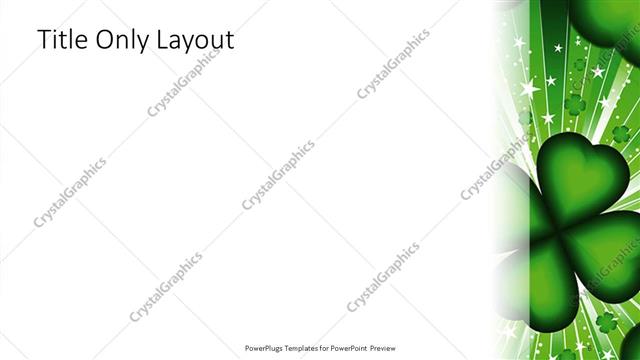 Title Only presentation slide layout