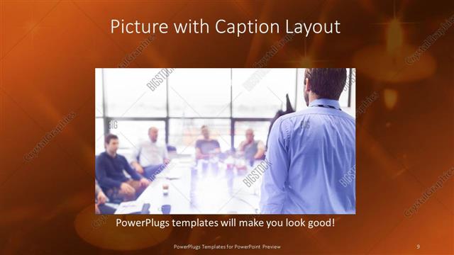 Picture with Caption presentation slide layout