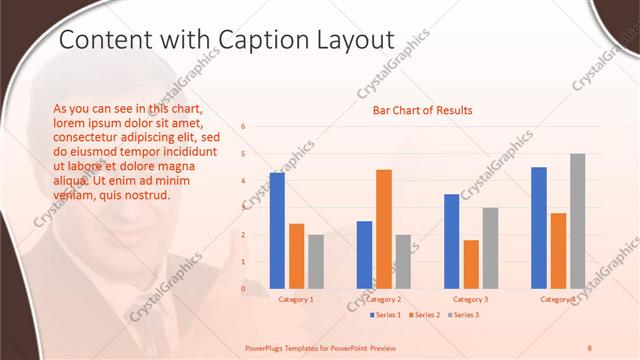Content with Caption presentation slide layout