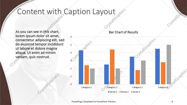 Content with Caption presentation slide layout