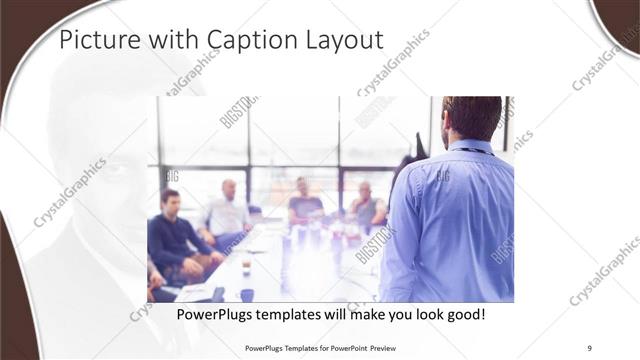 Picture with Caption presentation slide layout