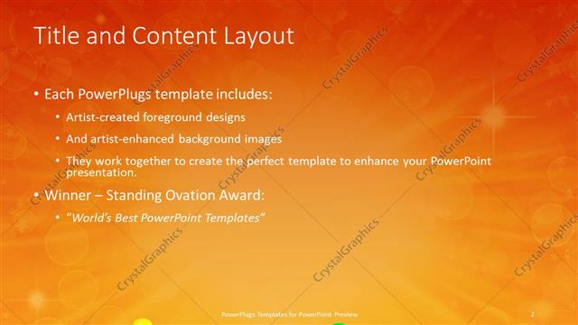 Title and Content presentation slide layout