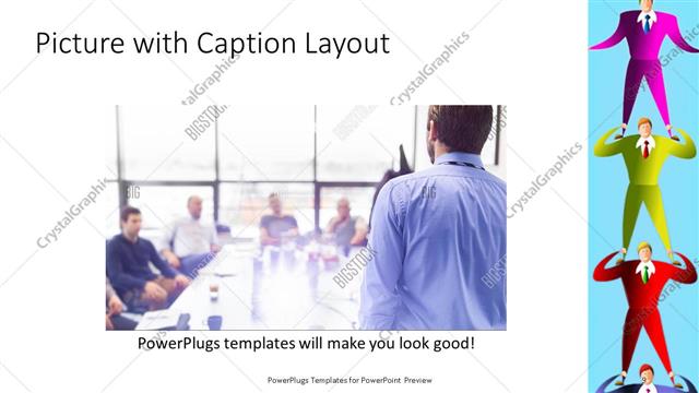 Picture with Caption presentation slide layout