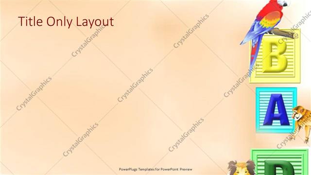 Title Only presentation slide layout