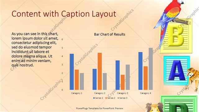 Content with Caption presentation slide layout