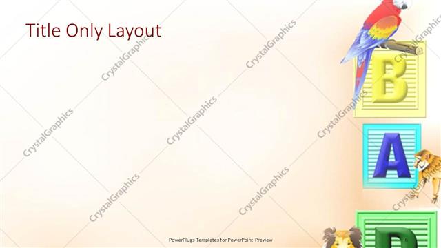 Title Only presentation slide layout