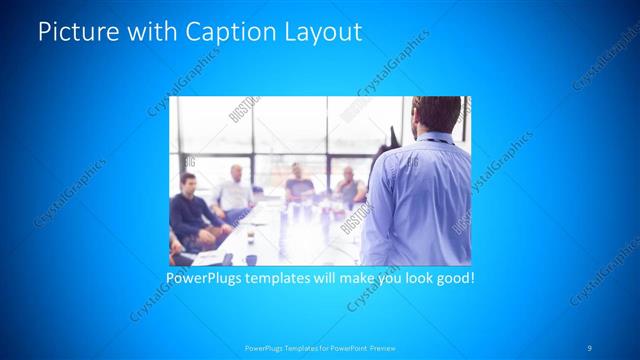 Picture with Caption presentation slide layout