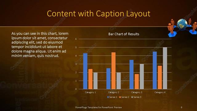 Content with Caption presentation slide layout