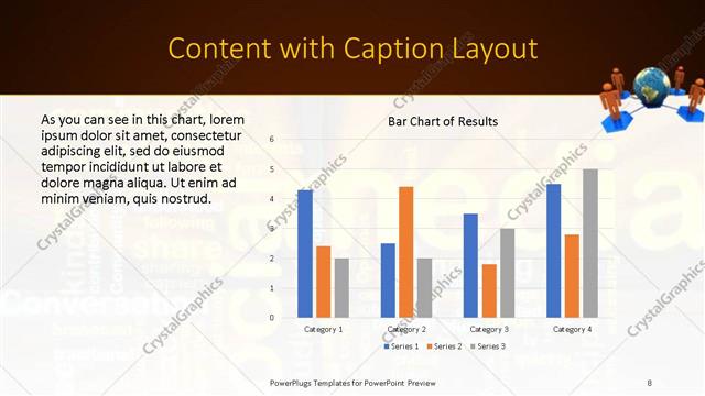 Content with Caption presentation slide layout