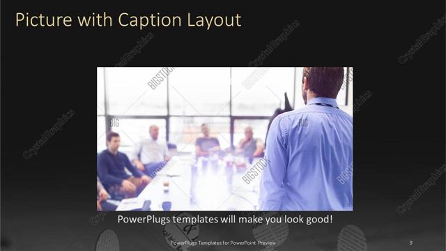 Picture with Caption presentation slide layout