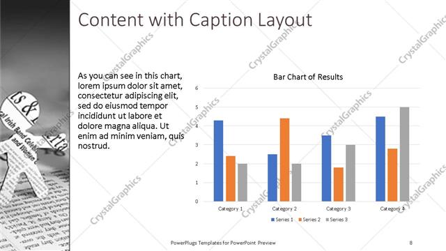 Content with Caption presentation slide layout
