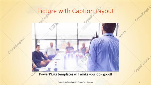 Picture with Caption presentation slide layout