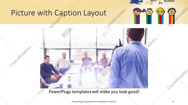 Picture with Caption presentation slide layout