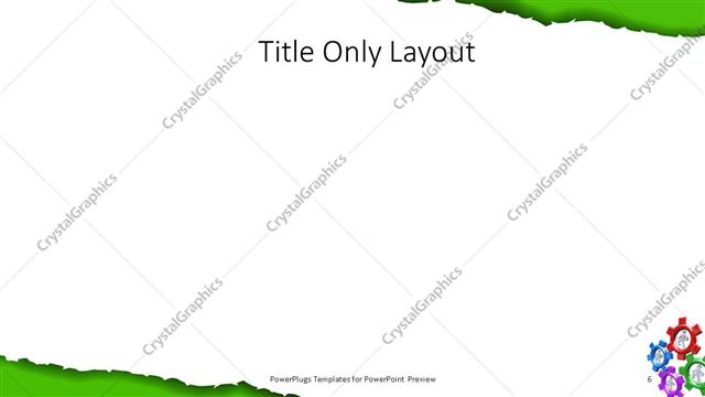 Title Only presentation slide layout
