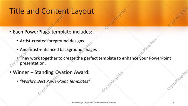 Title and Content presentation slide layout