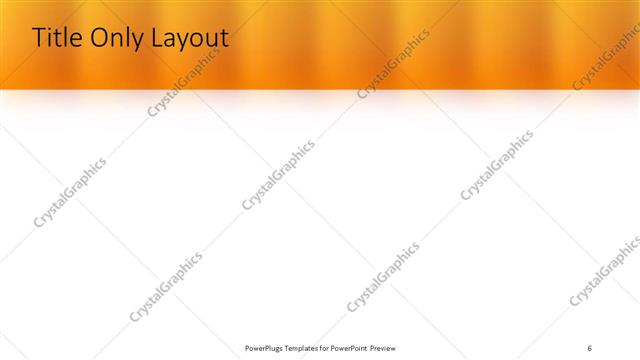 Title Only presentation slide layout