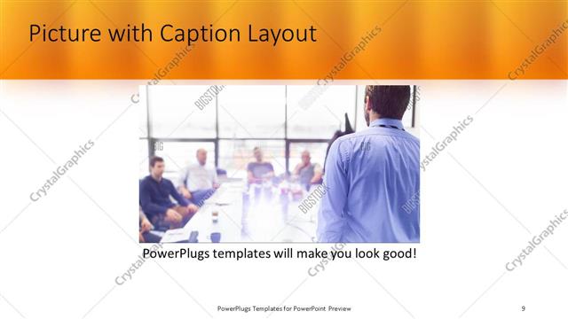Picture with Caption presentation slide layout