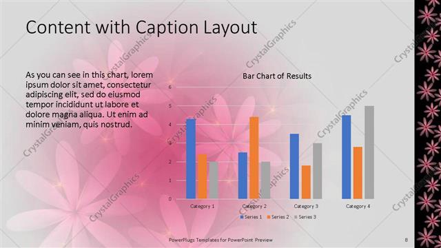 Content with Caption presentation slide layout