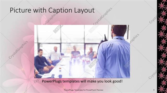 Picture with Caption presentation slide layout