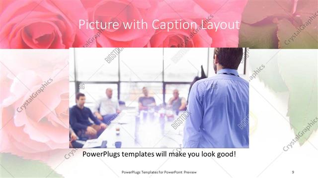 Picture with Caption presentation slide layout