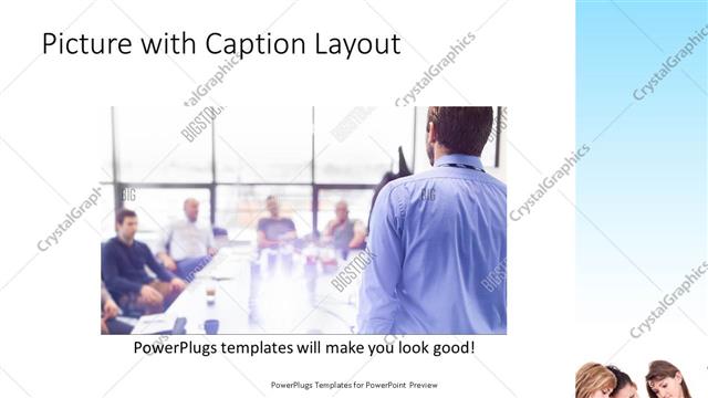 Picture with Caption presentation slide layout