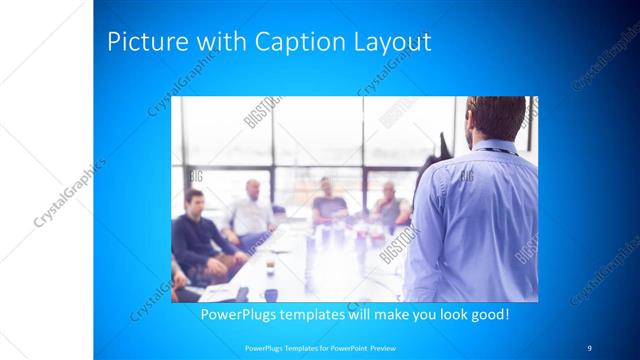 Picture with Caption presentation slide layout