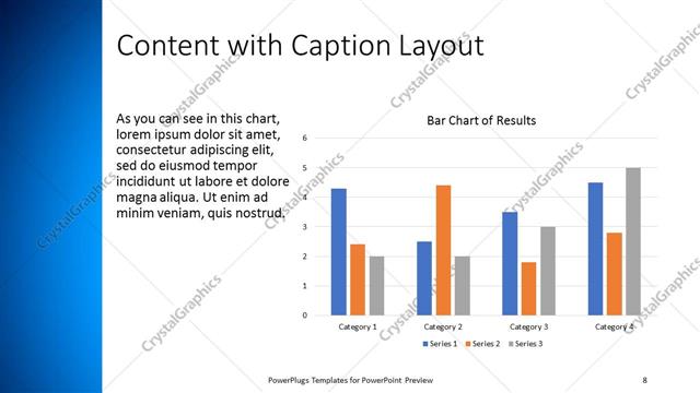 Content with Caption presentation slide layout