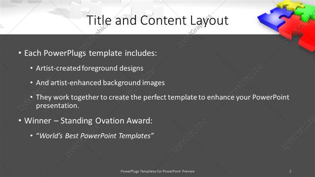 Title and Content presentation slide layout