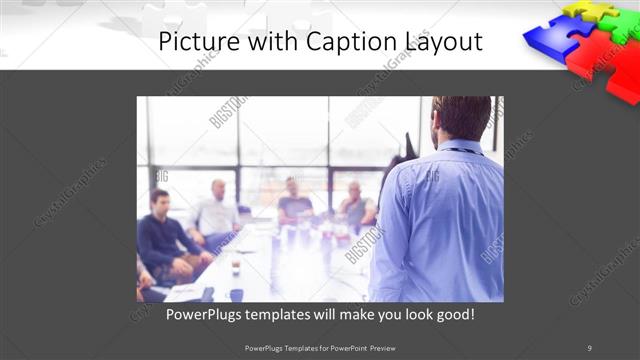 Picture with Caption presentation slide layout