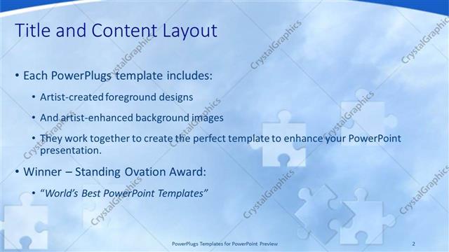 Title and Content presentation slide layout